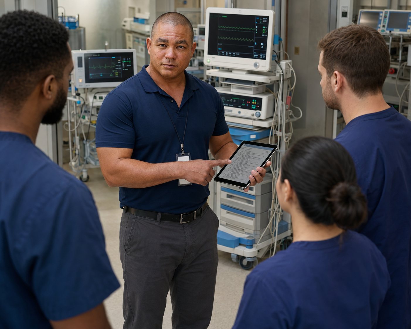 BiomedRx healthcare technology management team delivering anesthesia equipment maintenance newport beach