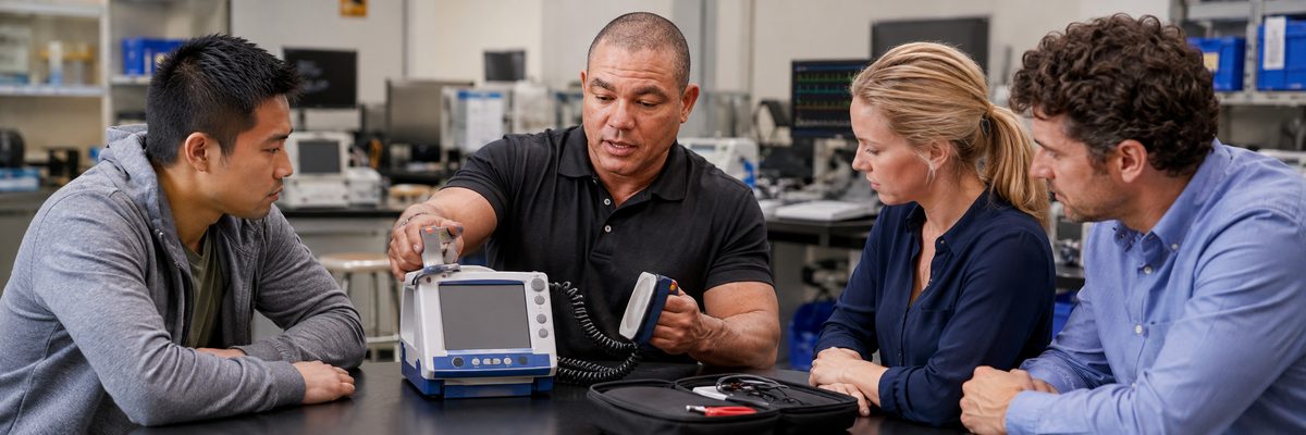 Devin Demonstrates Safe Defibrillator Testing Devin Demonstrates Safe Defibrillator Testing