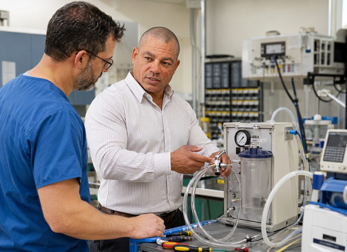 Devin Guides Suction Equipment Testing Devin Guides Suction Equipment Testing