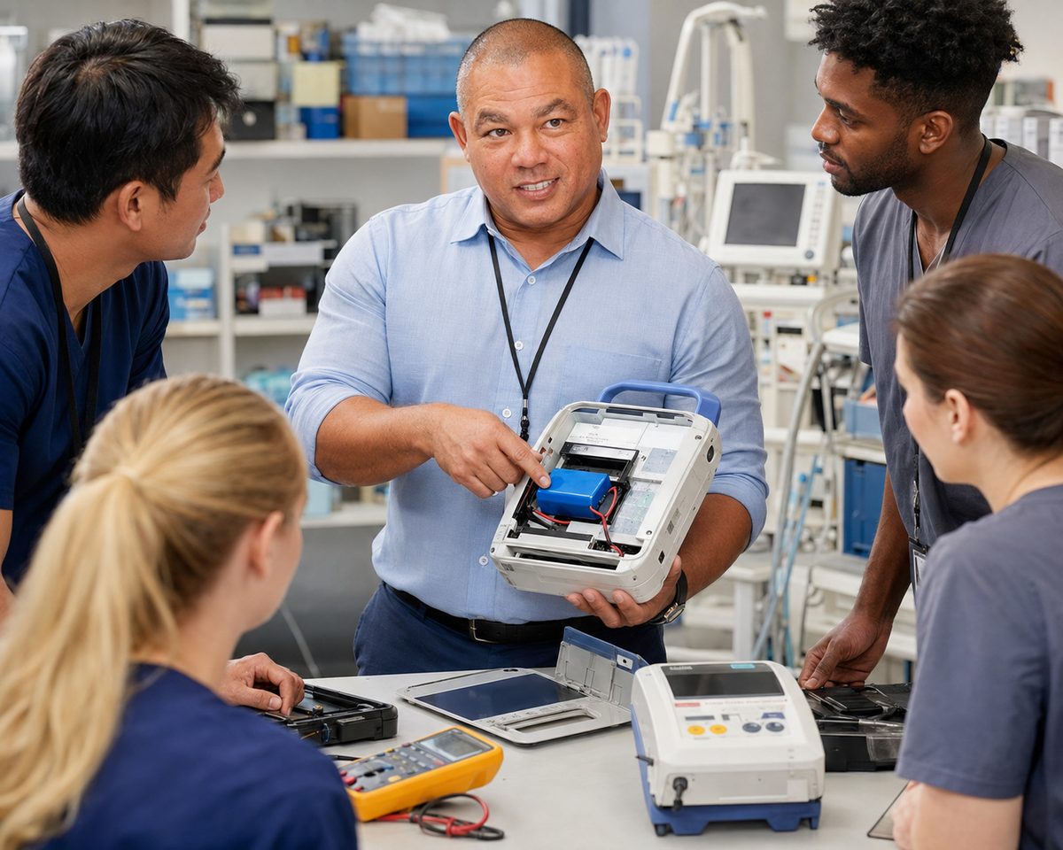 Devin Leads Biomedical Battery Training Devin Leads Biomedical Battery Training