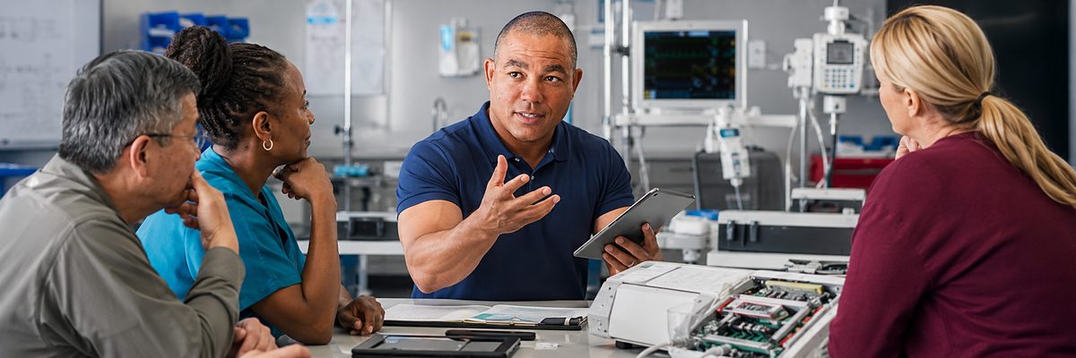 Devin leads biomedical equipment planning Devin leads biomedical equipment planning