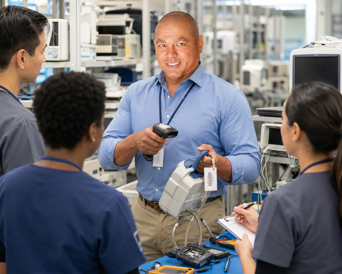 Devin Leads Hospital Equipment Inventory Training Devin Leads Hospital Equipment Inventory Training