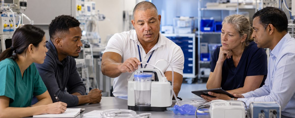 Devin leads portable suction unit testing Devin leads portable suction unit testing