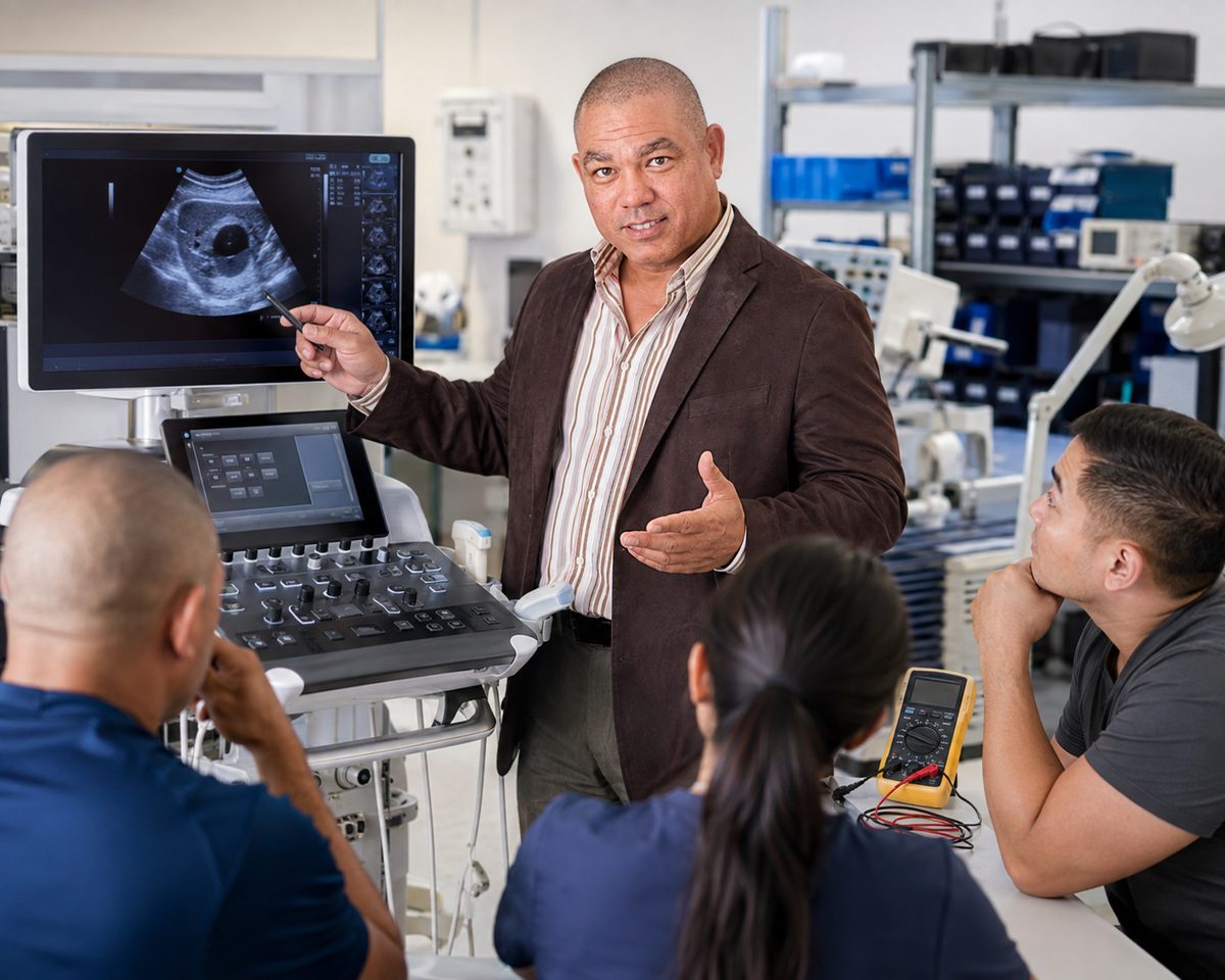 Devin teaches ultrasound troubleshooting Devin teaches ultrasound troubleshooting