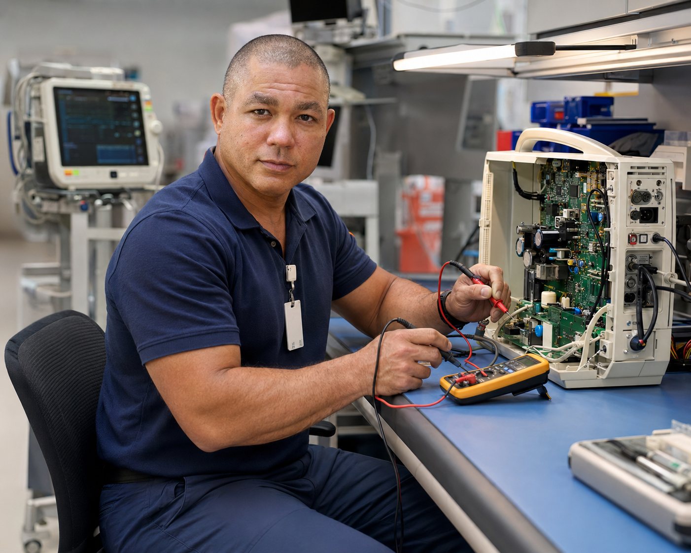 BiomedRx healthcare technology management team delivering medical equipment service