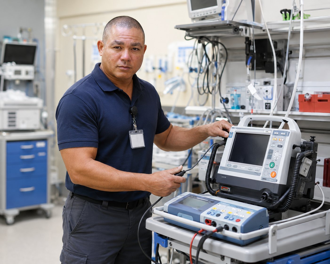BiomedRx healthcare technology management team delivering isolated power system