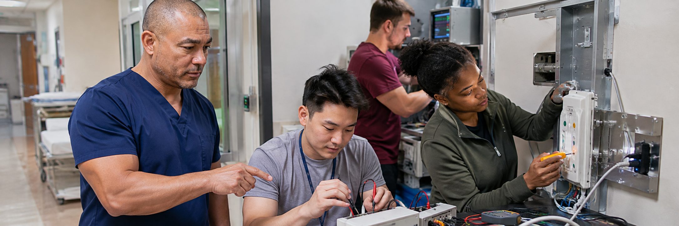 Clinical laboratory analyzer service and maintenance | BiomedRx HTM services Clinical laboratory analyzer service and preventive maintenance by biomedical technicians