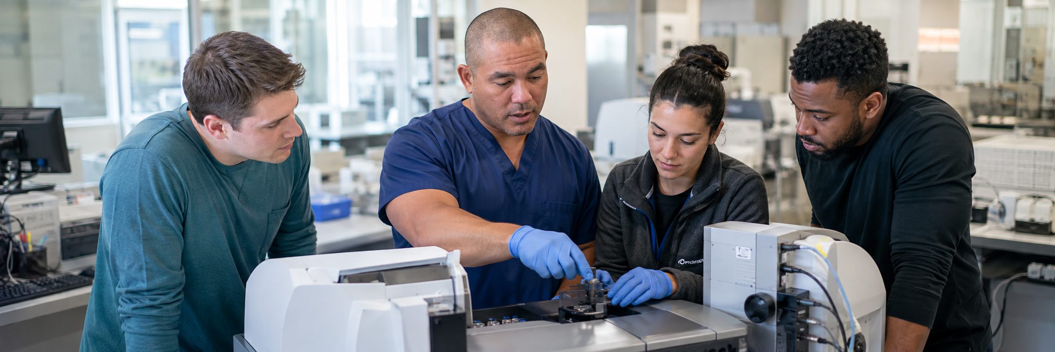 Clinical laboratory analyzer service and maintenance | BiomedRx HTM services Clinical laboratory analyzer service and preventive maintenance by biomedical technicians