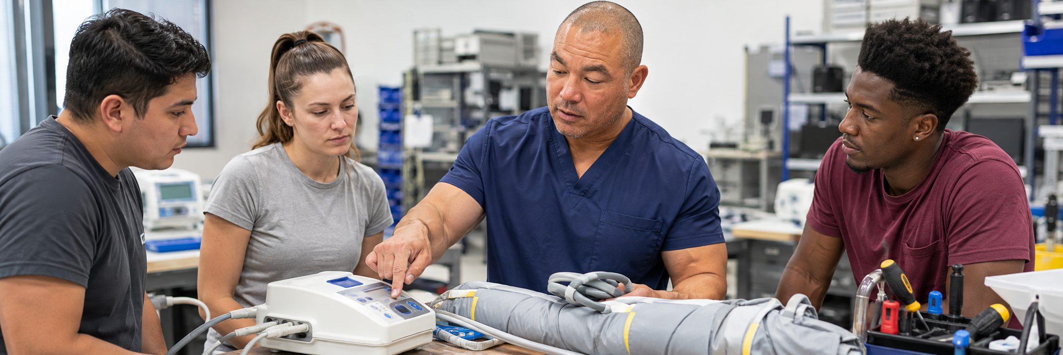 Biosafety cabinet certification and airflow testing | BiomedRx HTM services Laboratory biosafety cabinet certification and airflow testing by HTM specialists