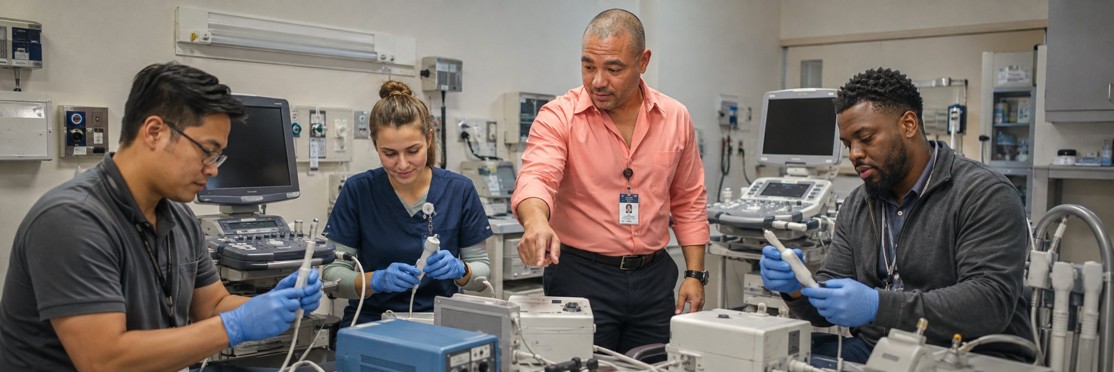 Mammography and medical imaging equipment service | BiomedRx HTM services Medical imaging equipment service on a mammography system with test instrumentation