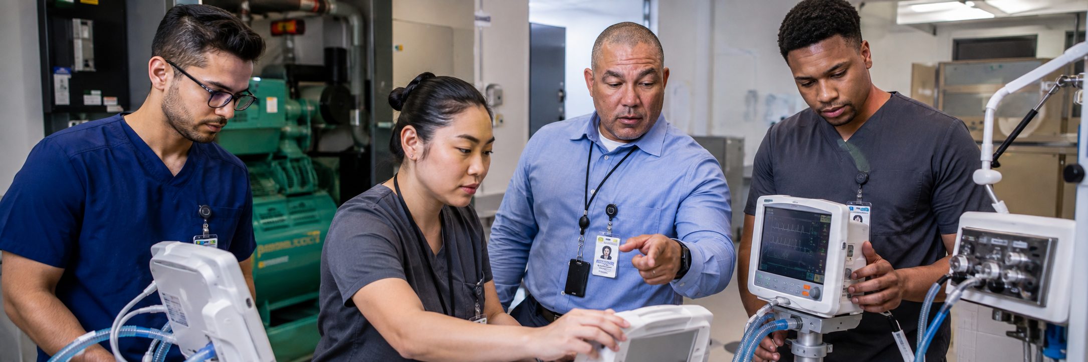 Mammography and medical imaging equipment service | BiomedRx HTM services Medical imaging equipment service on a mammography system with test instrumentation