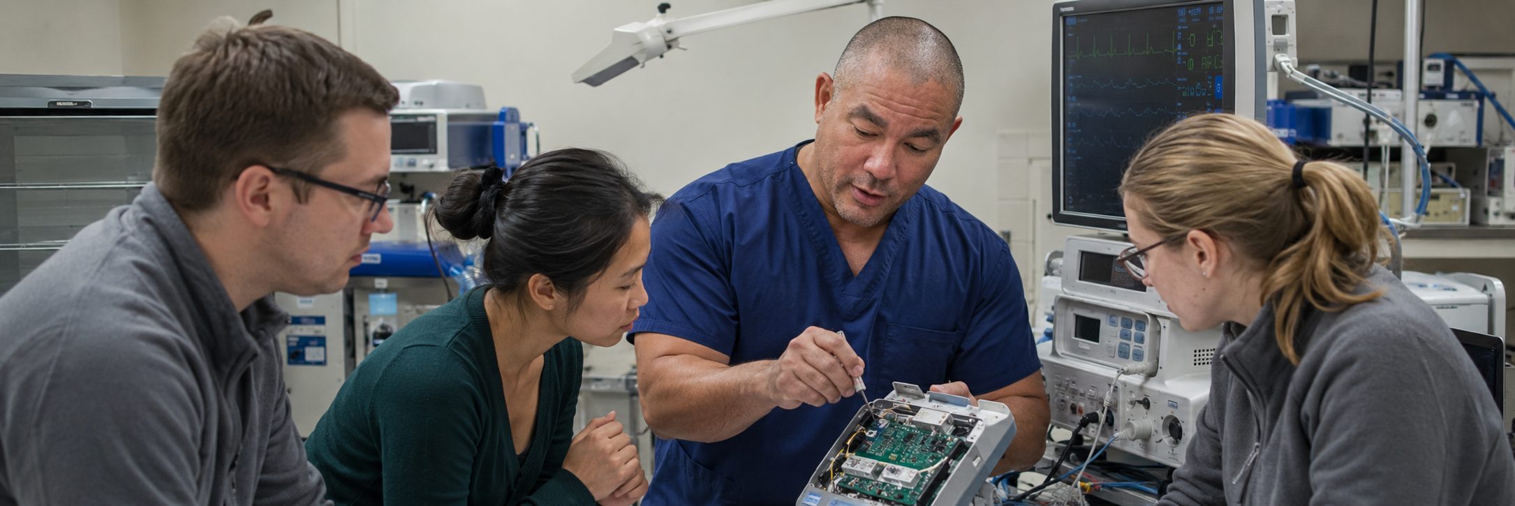 Mammography and medical imaging equipment service | BiomedRx HTM services Medical imaging equipment service on a mammography system with test instrumentation