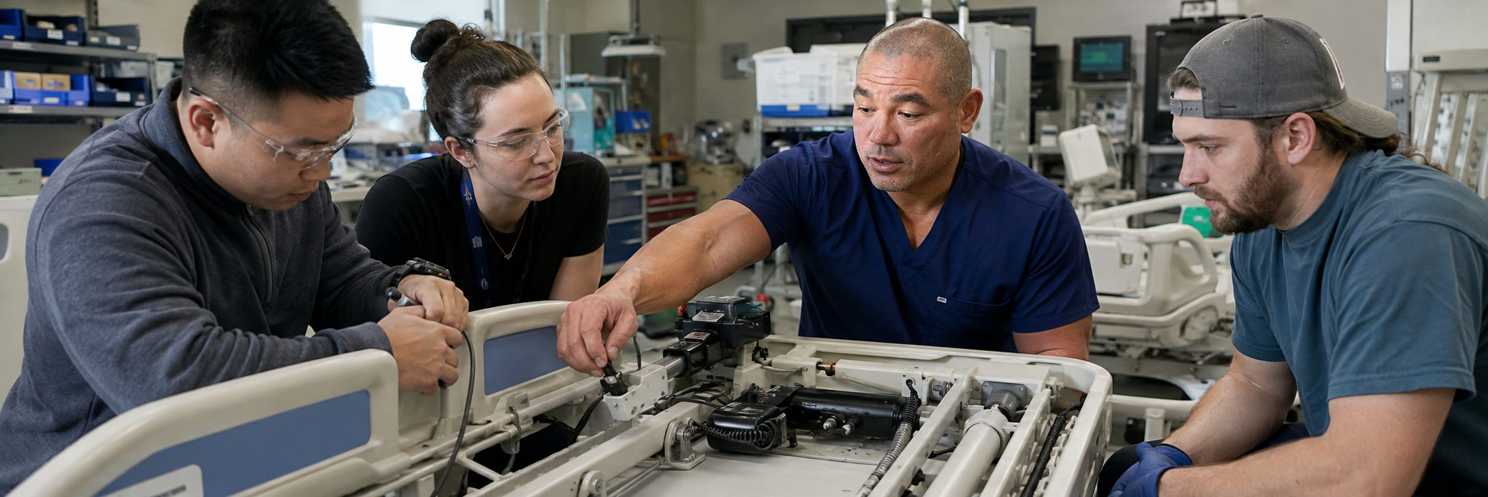 Mammography and medical imaging equipment service | BiomedRx HTM services Medical imaging equipment service on a mammography system with test instrumentation
