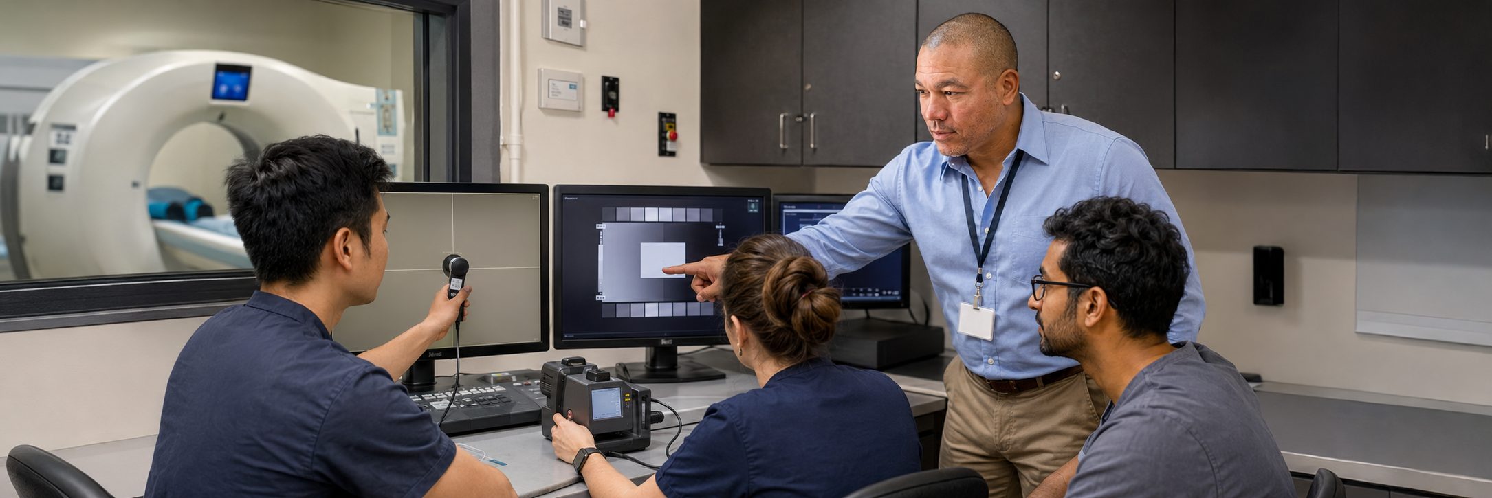 MRI suite patient monitor calibration | BiomedRx HTM services Patient monitor calibration and infusion pump testing in an MRI imaging suite