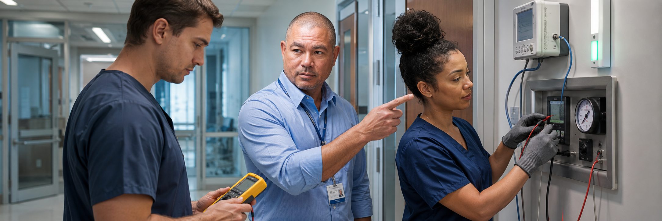 MRI suite patient monitor calibration | BiomedRx HTM services Patient monitor calibration and infusion pump testing in an MRI imaging suite
