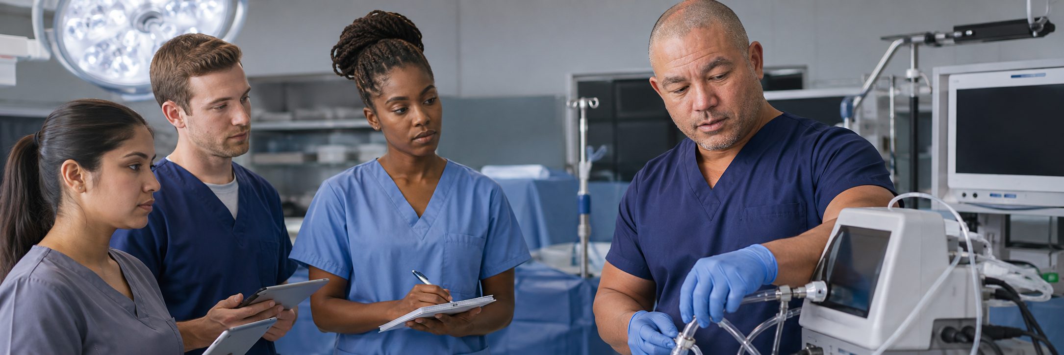 Ventilator service and equipment depot maintenance | BiomedRx HTM services Ventilator and transport monitor service in a hospital equipment depot
